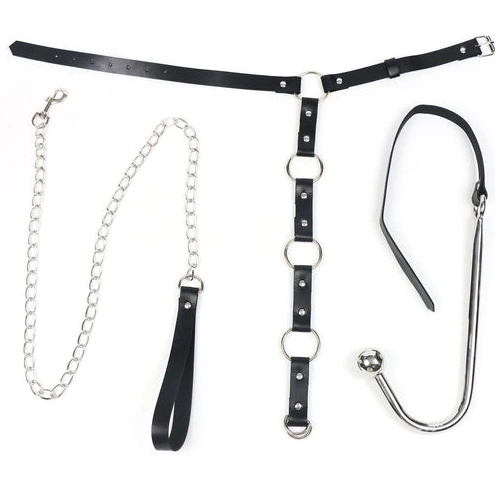 EverydayUse Collar and Anal Hook 5853 with Leash Kinky 0408